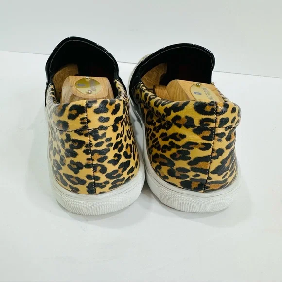 💚 KNEA BORN CHEETAH SLIP-ON WOMENS SIZE 9.5 COMFY GOOD COND FUN FASHIONABLE - Picture 6 of 10